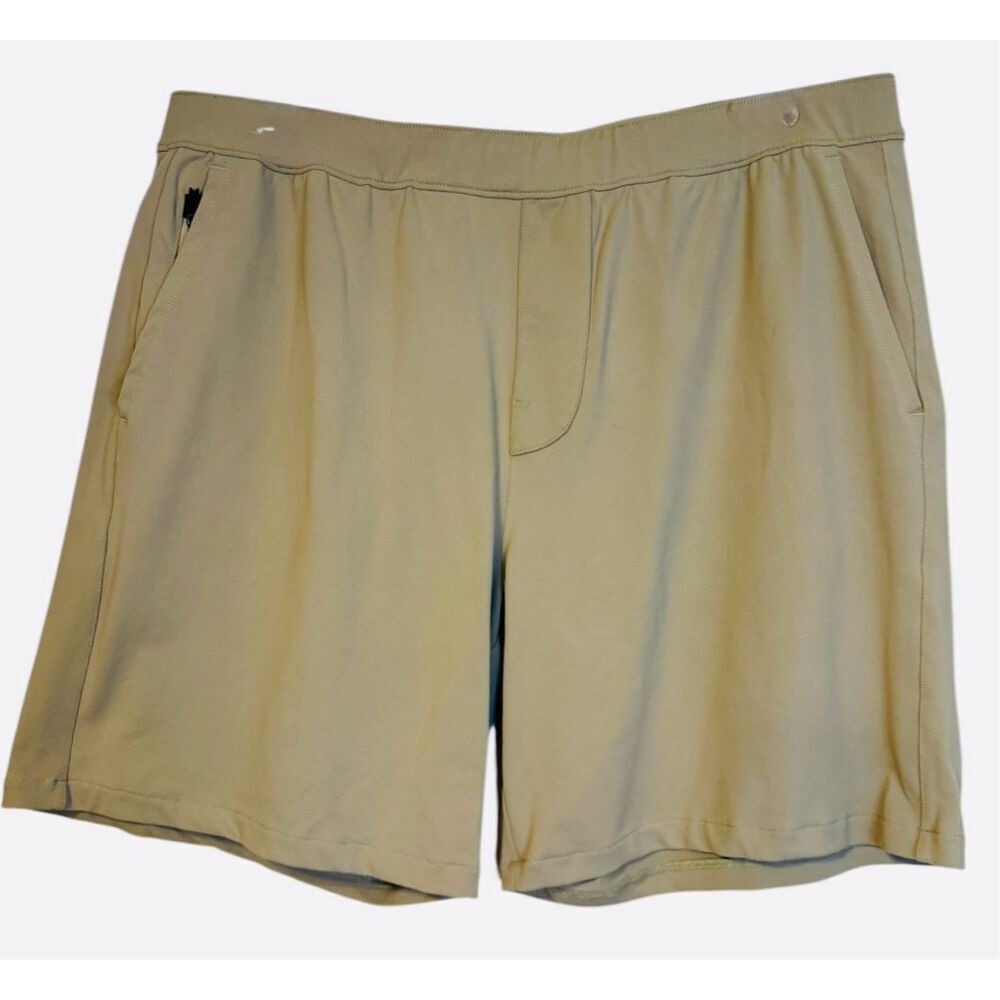 Four Laps Equip Short Size Medium Men's Athletic Fit Khaki Recycled